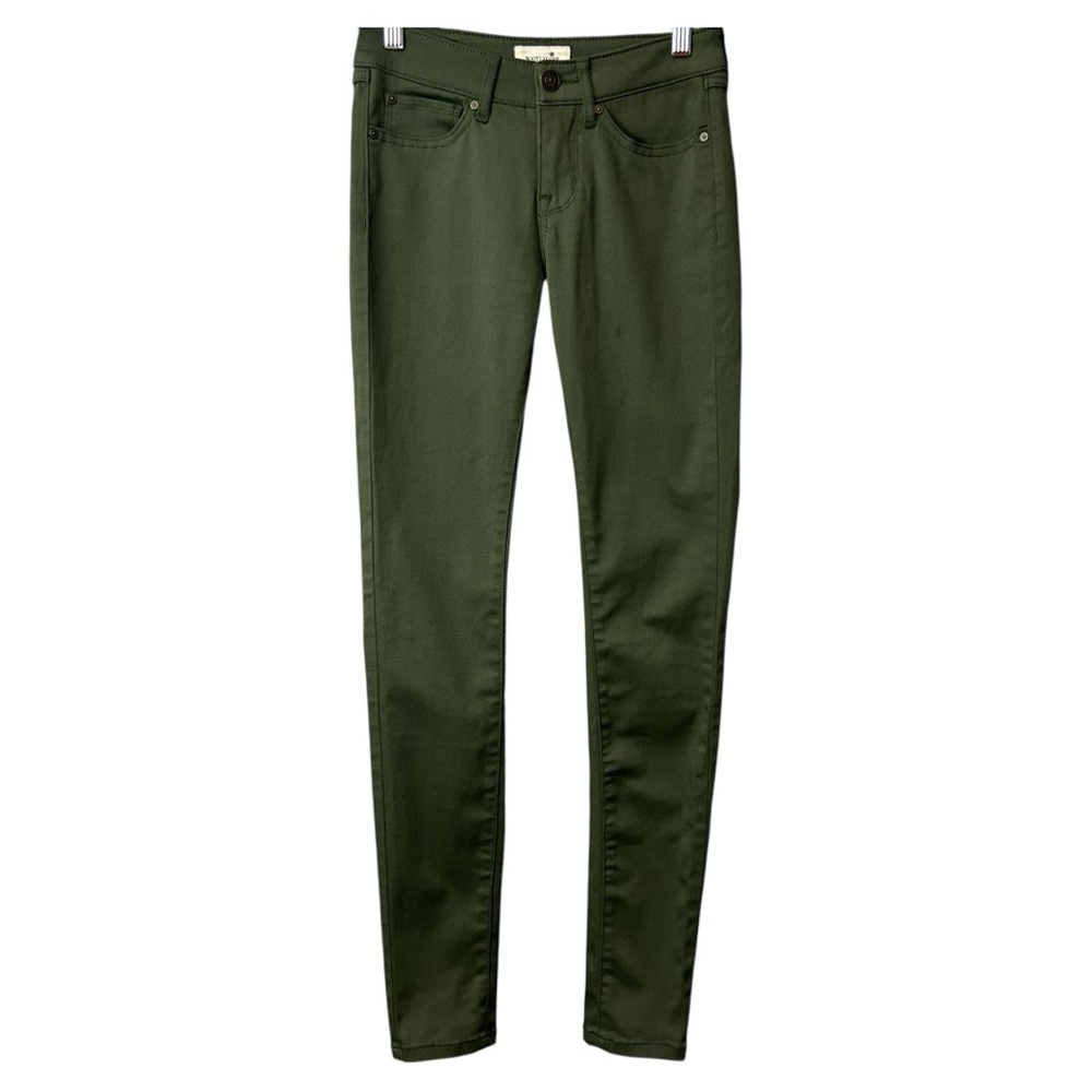 Bootlegger Green Skinny Jeans Size 25